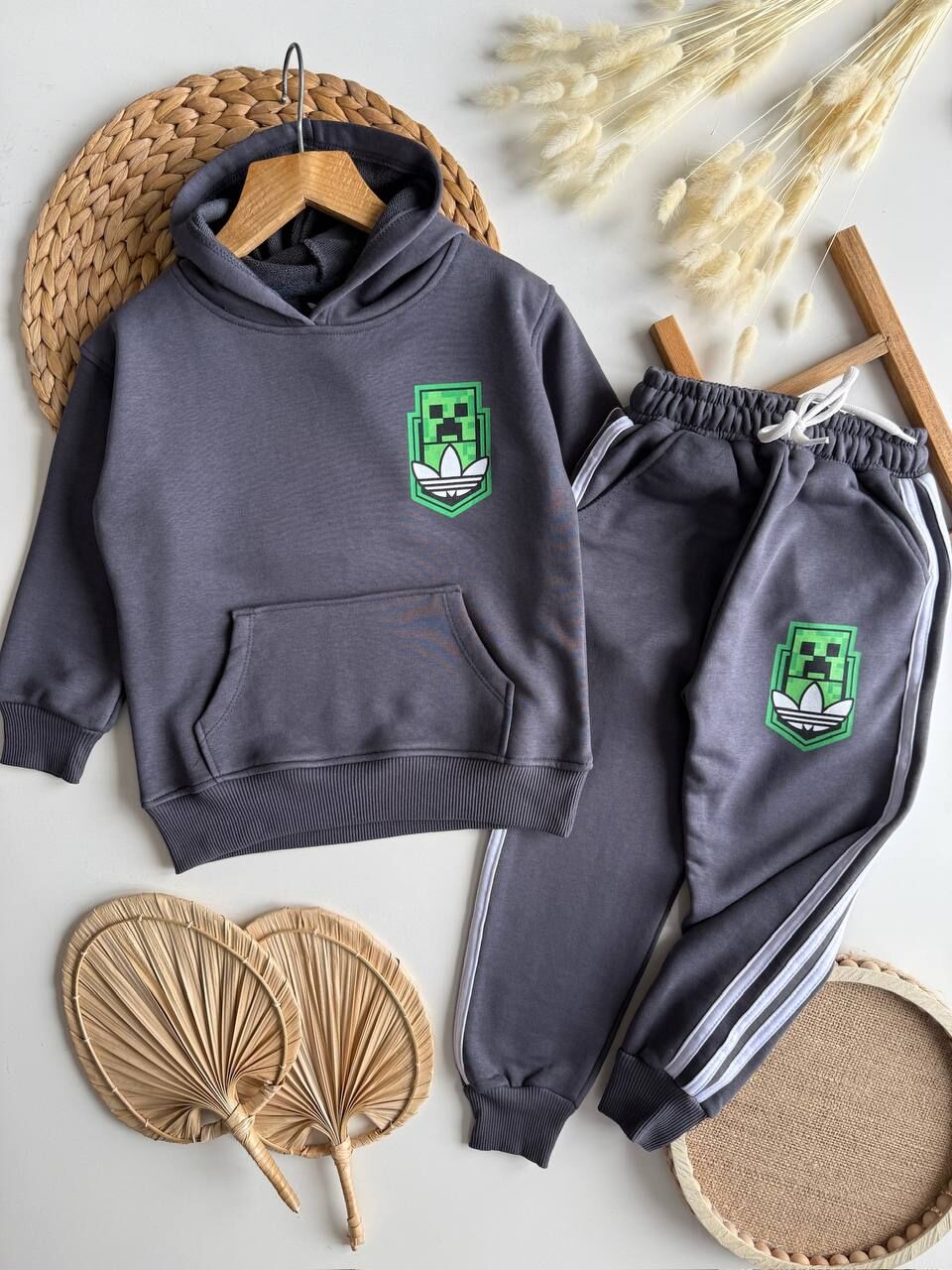 3 ip kapüşonlu Minecraft Takım