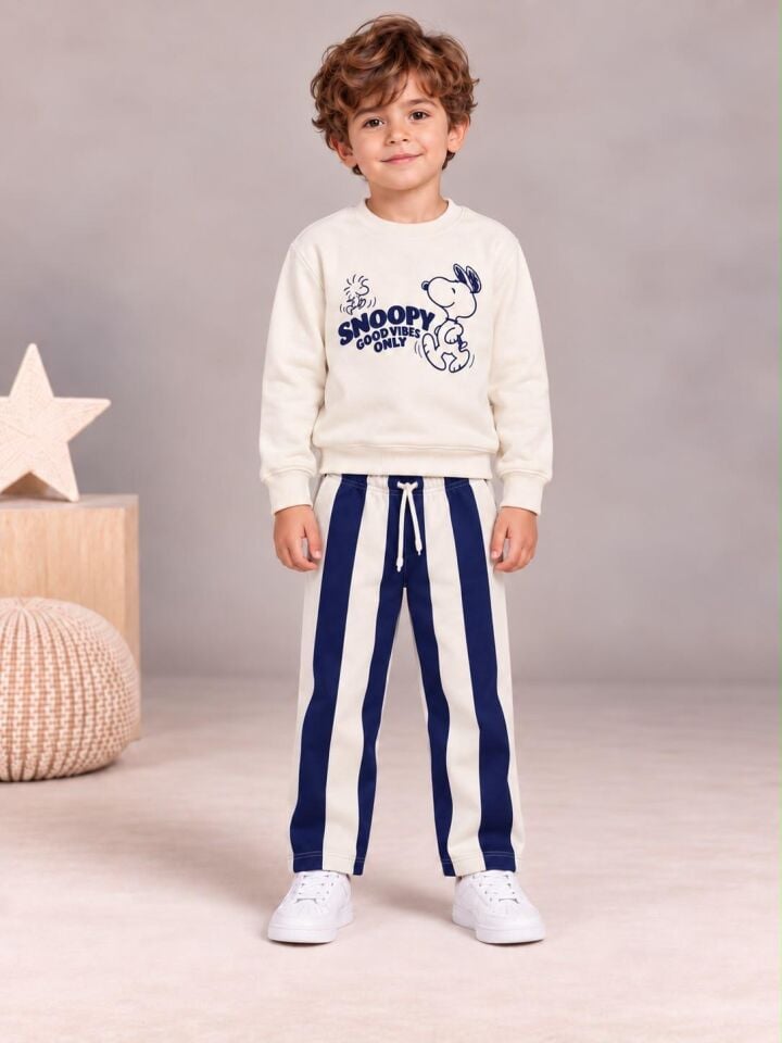 3 İplik Snoopy Takım