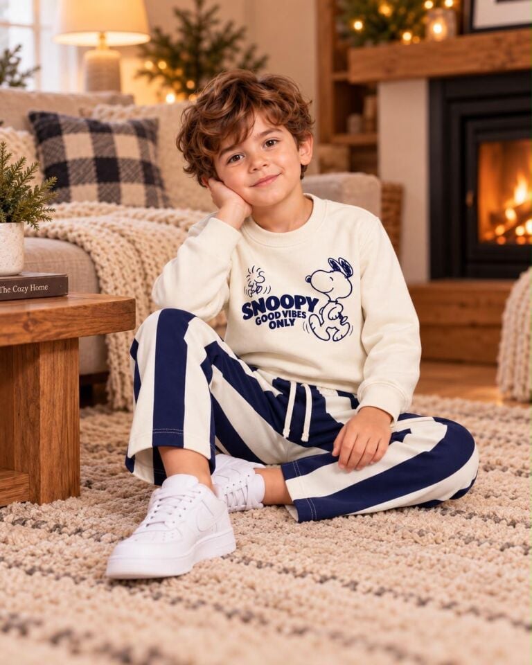 3 İplik Snoopy Takım