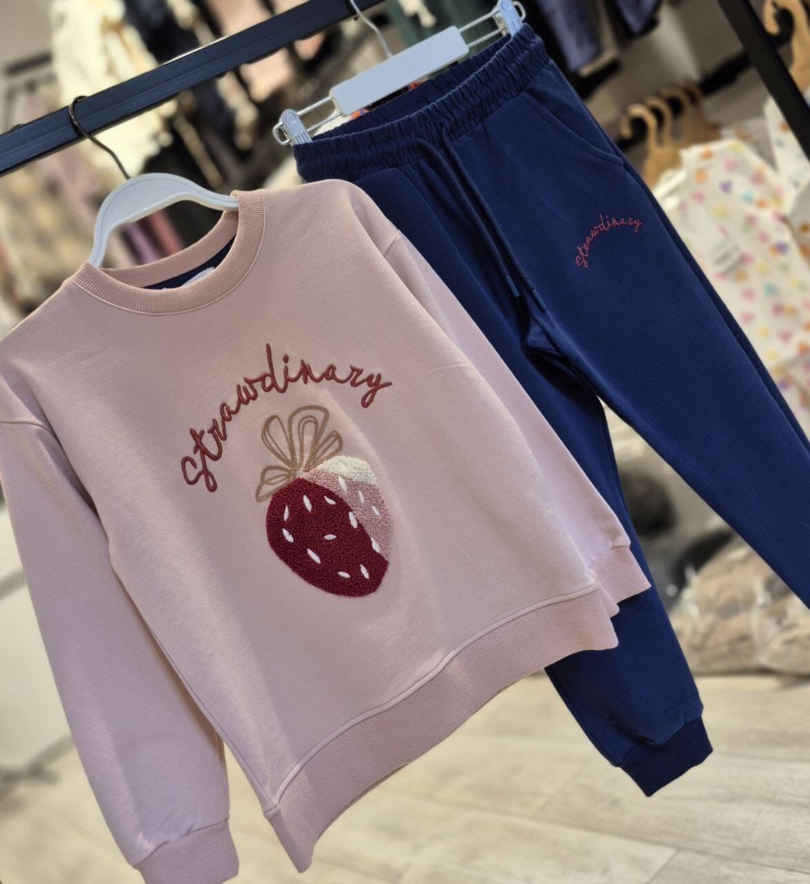 3 İplik Fırçalı Kumaş İşlemeli Takım