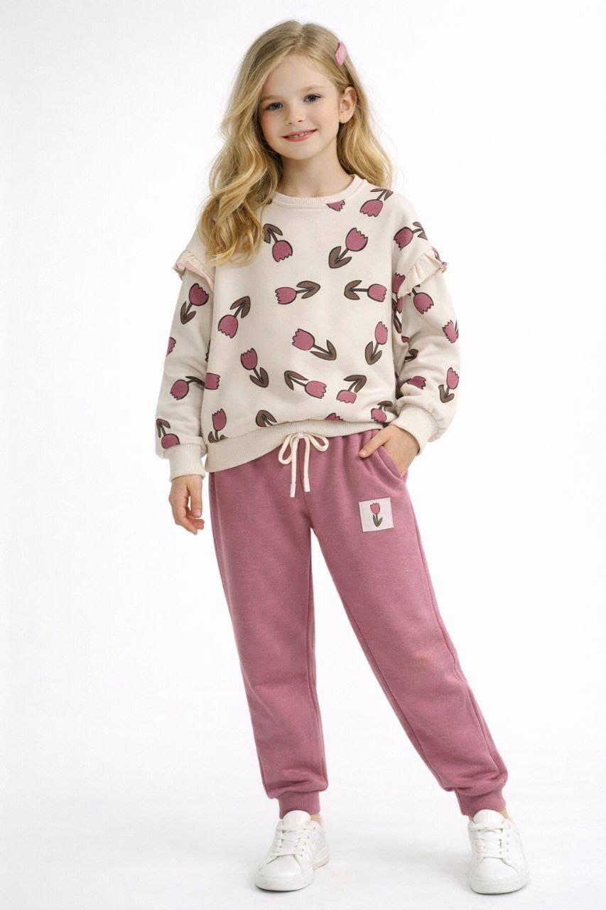 2 İplik Fırçalı Kumaş Takım(12 ay-6 yaş)