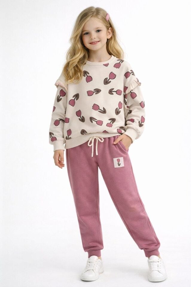 2 İplik Fırçalı Kumaş Takım(12 ay-6 yaş)