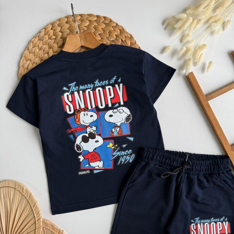 Snoopy lacivert takım
