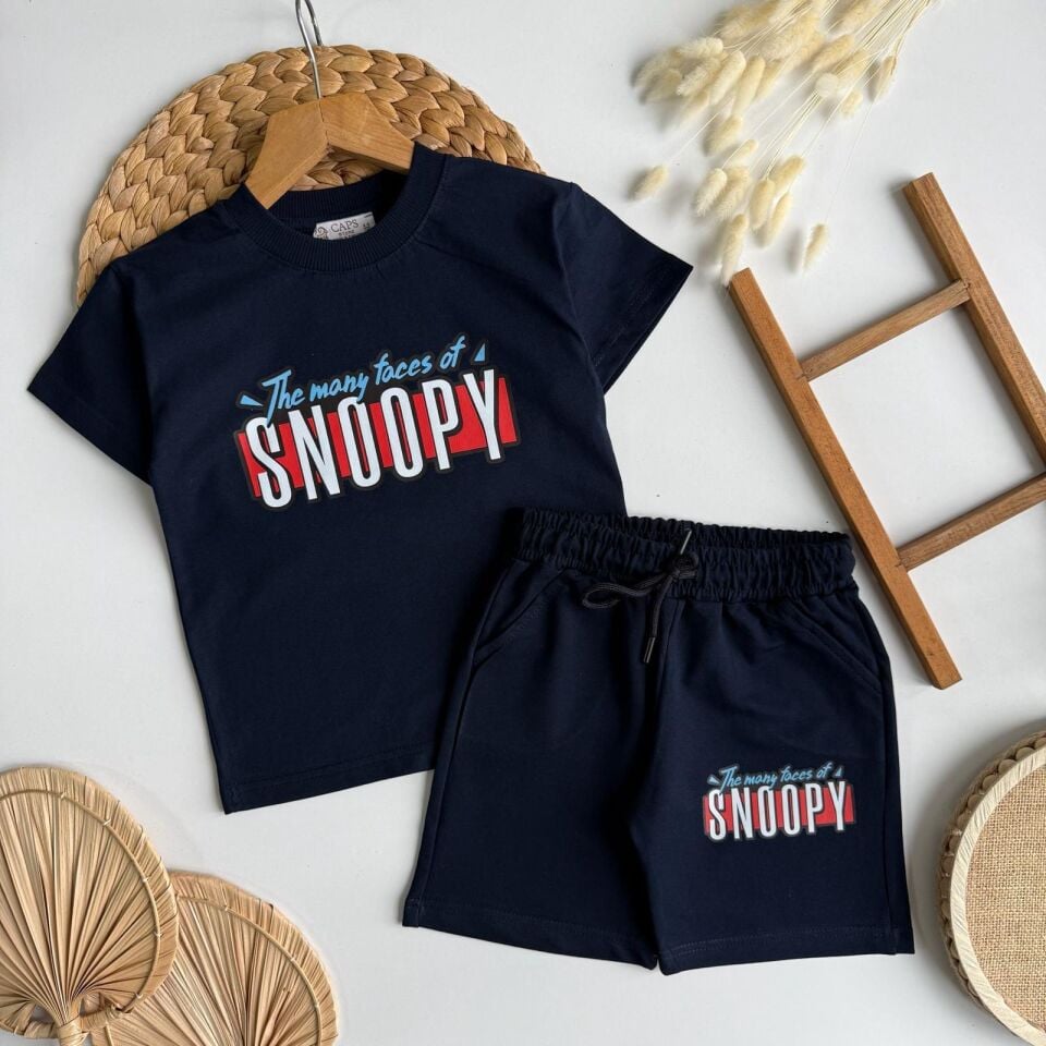 Snoopy lacivert takım