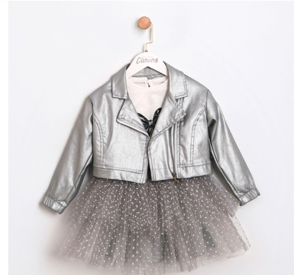 Tütü Etekli Ceketli 3’lü Takım