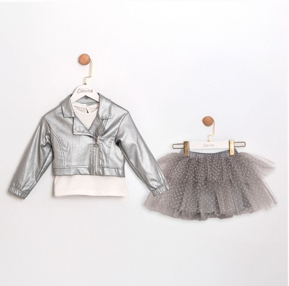 Tütü Etekli Ceketli 3’lü Takım