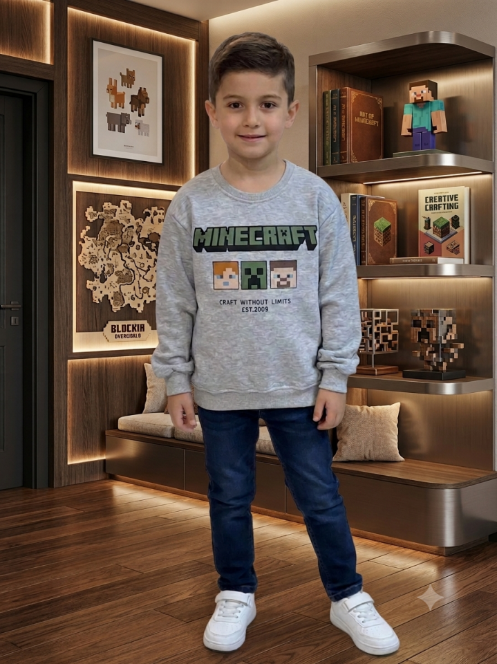 3 İplik Minecraft Sweat