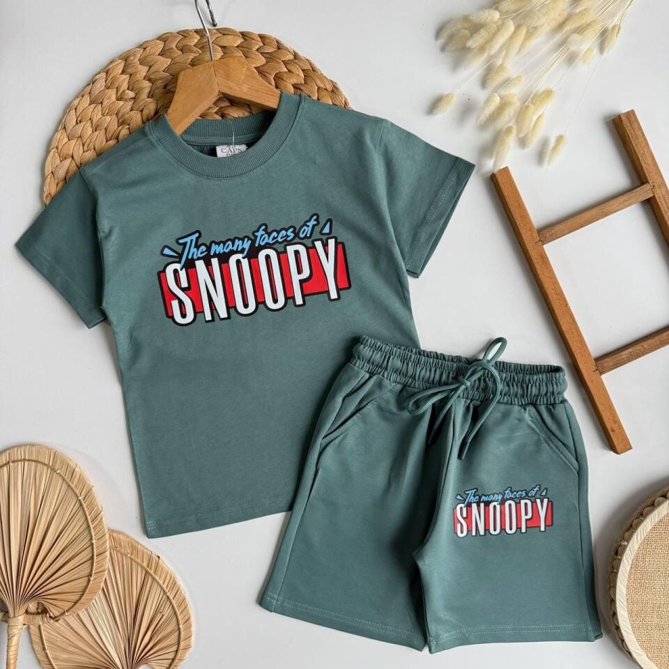 Snopy Şortlu Takım