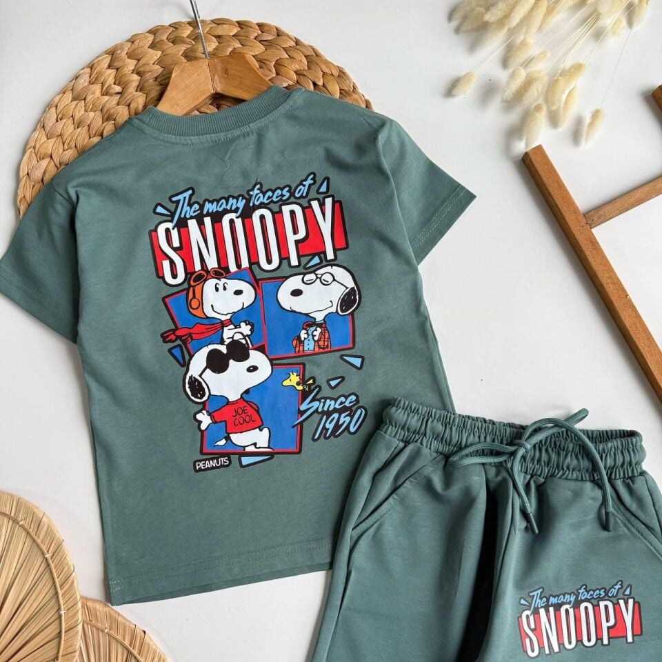 Snopy Şortlu Takım