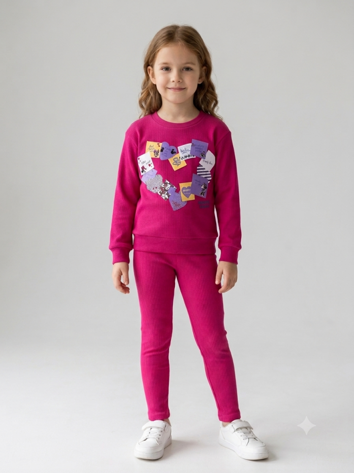 2 İplik Minni Mouse Taytlı Takım