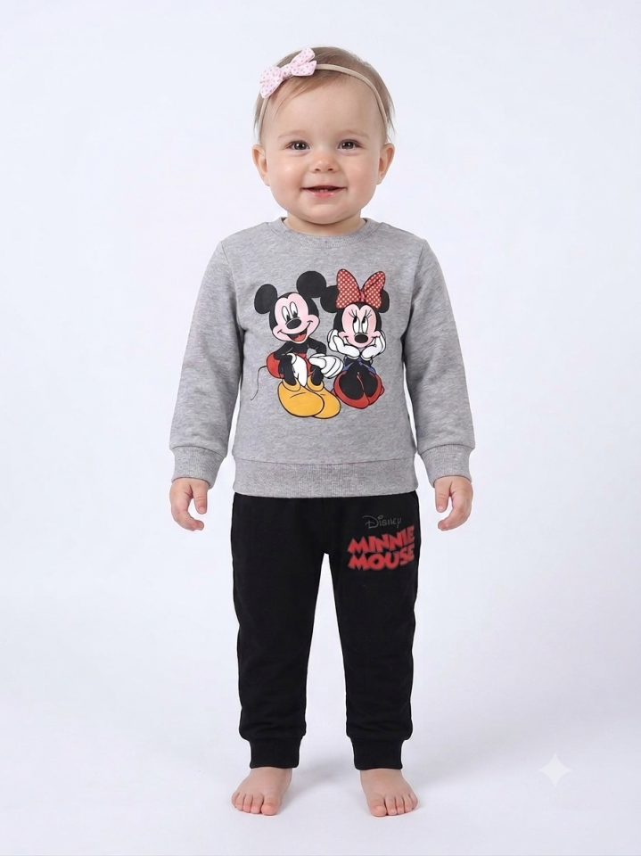 2 İplik Minni Mouse Bebek Takım