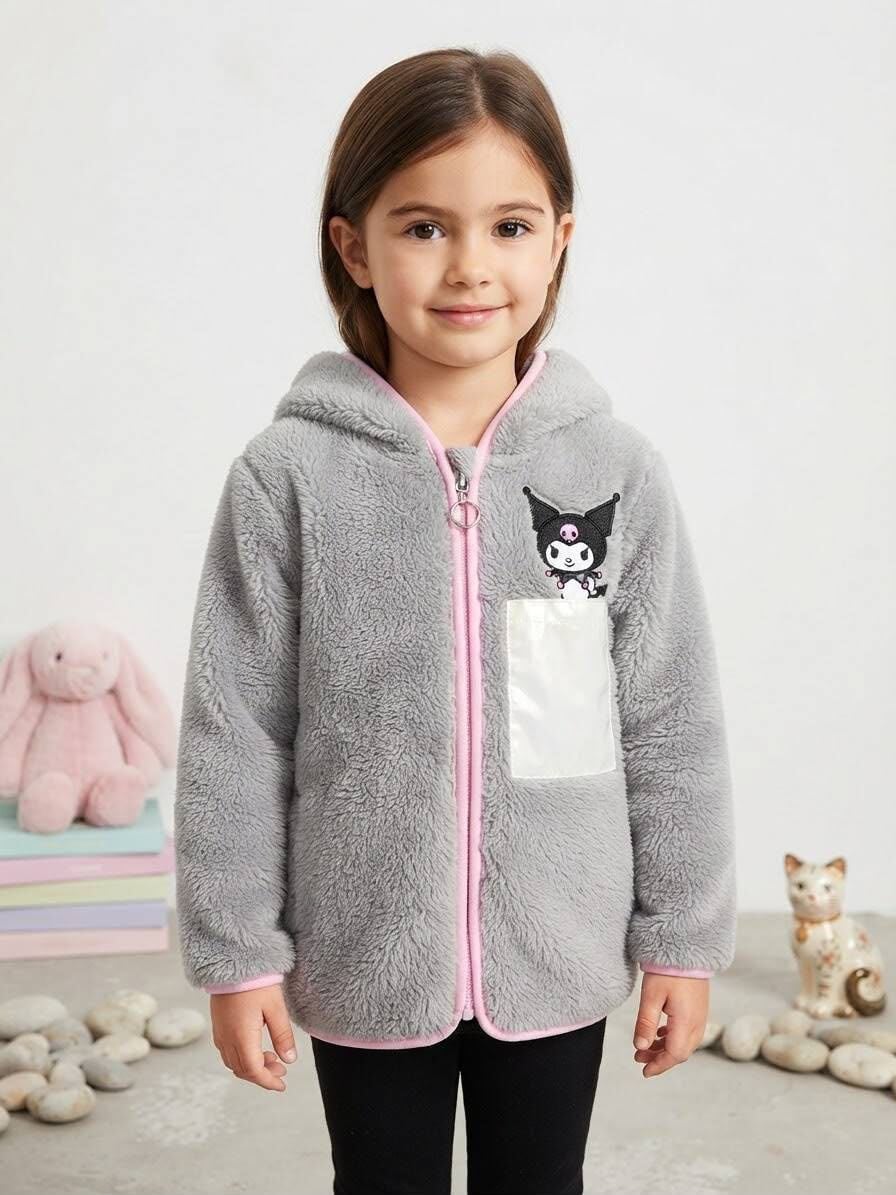 Kapüşonlu Kuromi Peluş Hırka