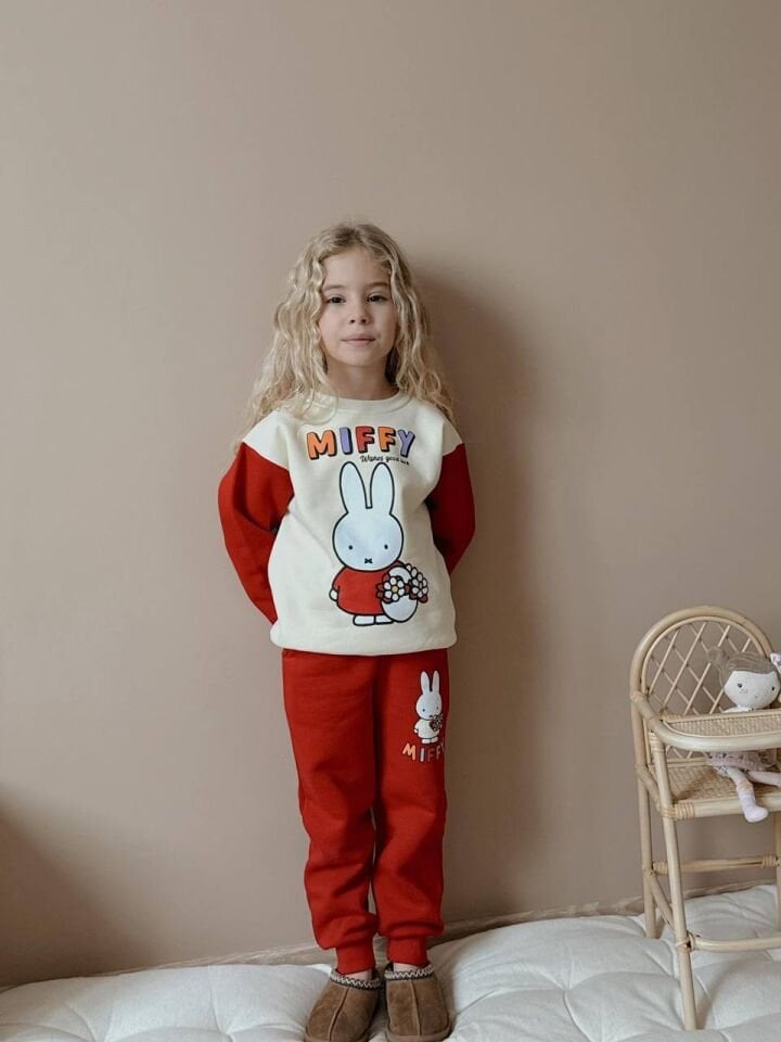 3 ip Şardonlu miffy kırmızı takım