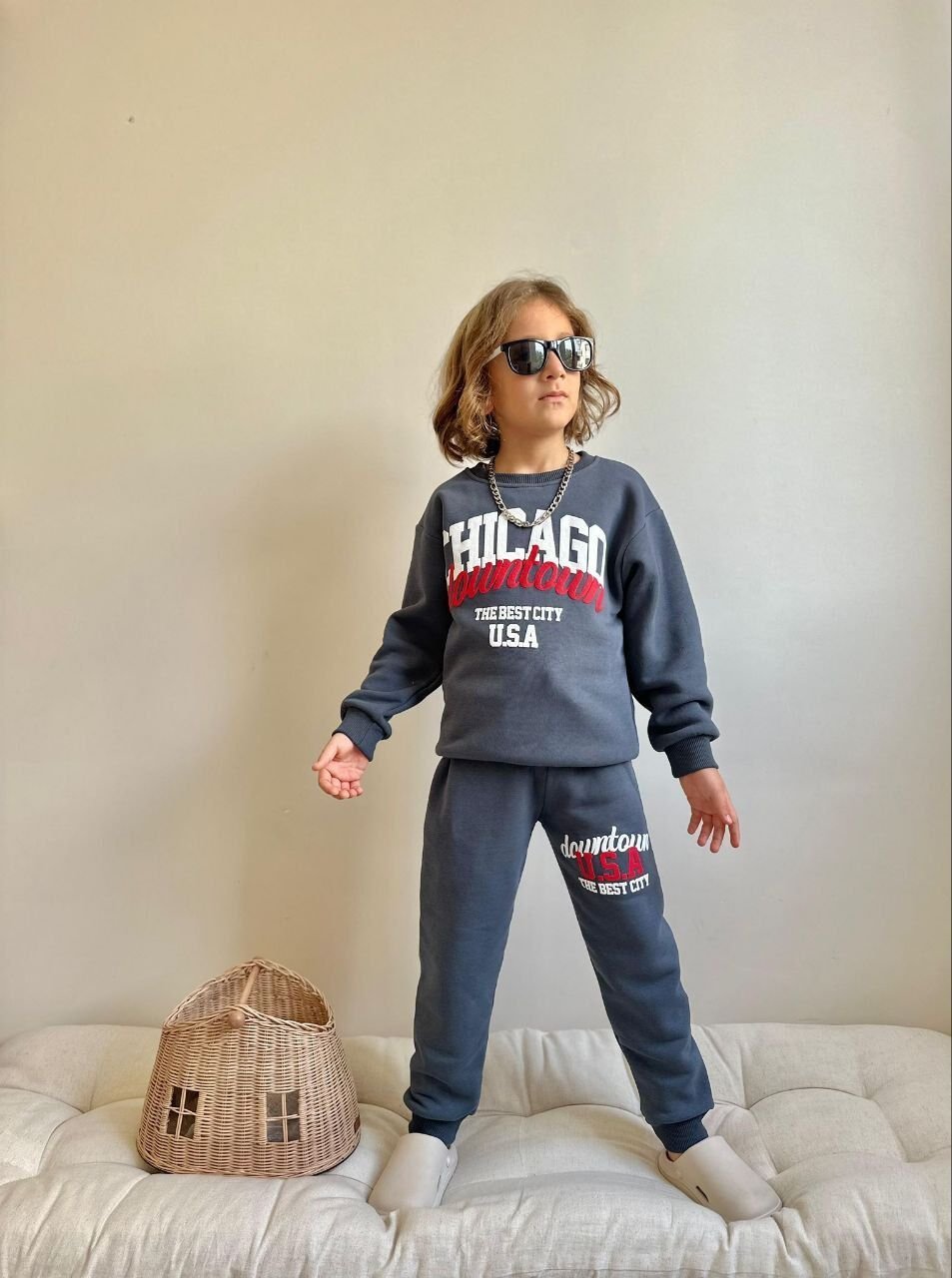 3 İplik Şardonlu Chıcago Takım