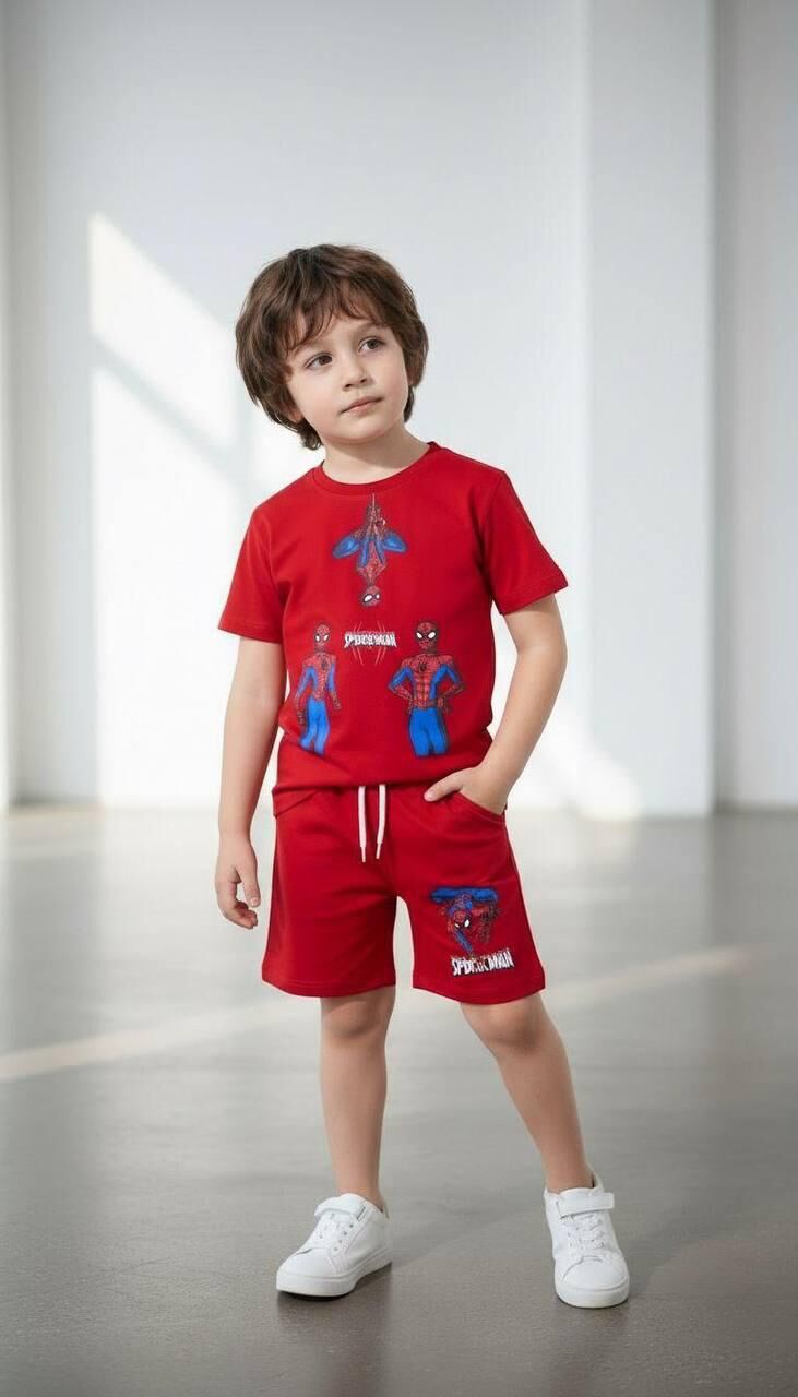 Spiderman Şortlu Takım