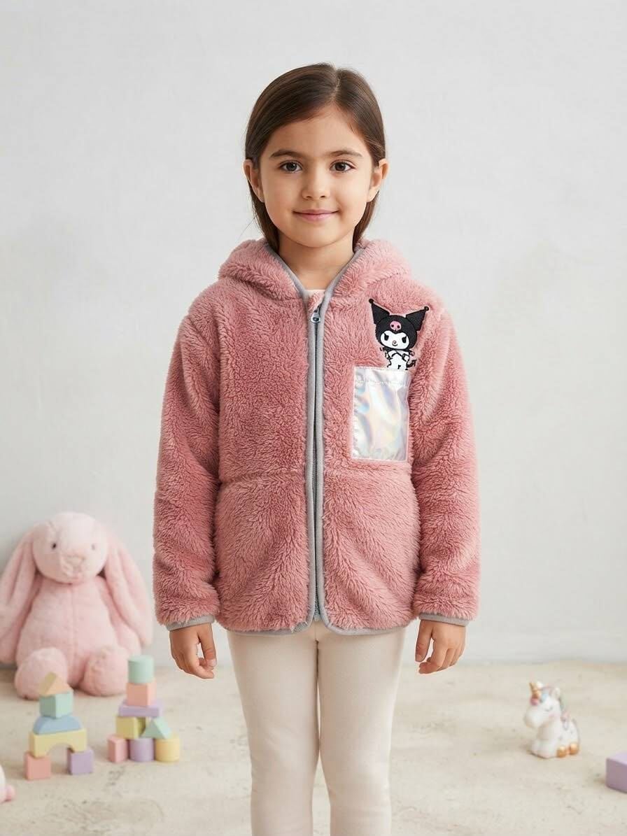 Kapüşonlu Kuromi Peluş Hırka