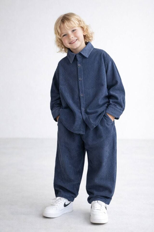 Kadife Fitilli Takım