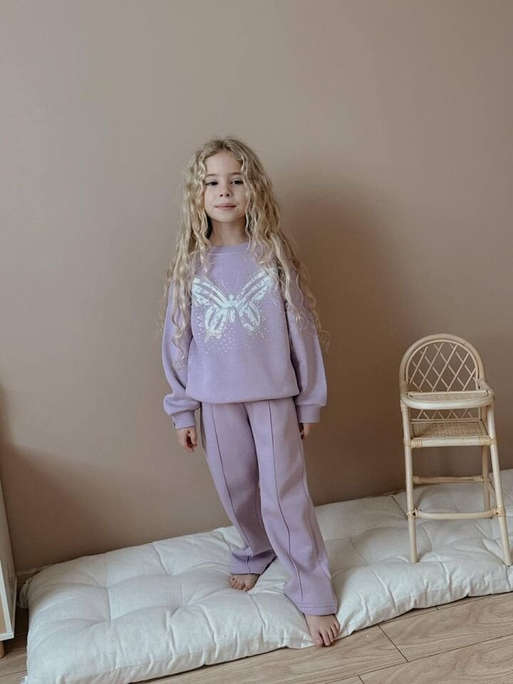 3 ip ŞARDONLU mor takım