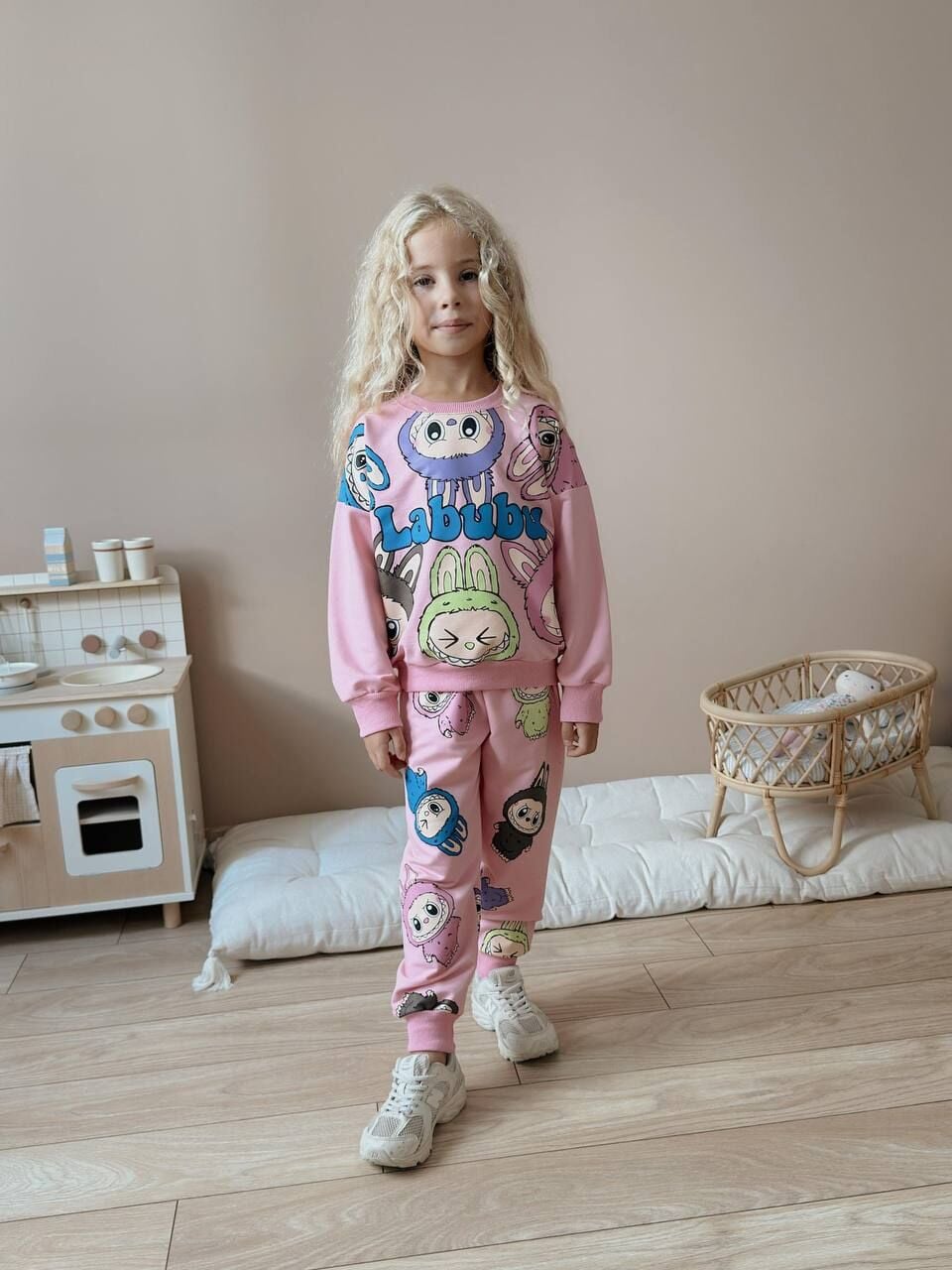 2 ip labubu pembe takım