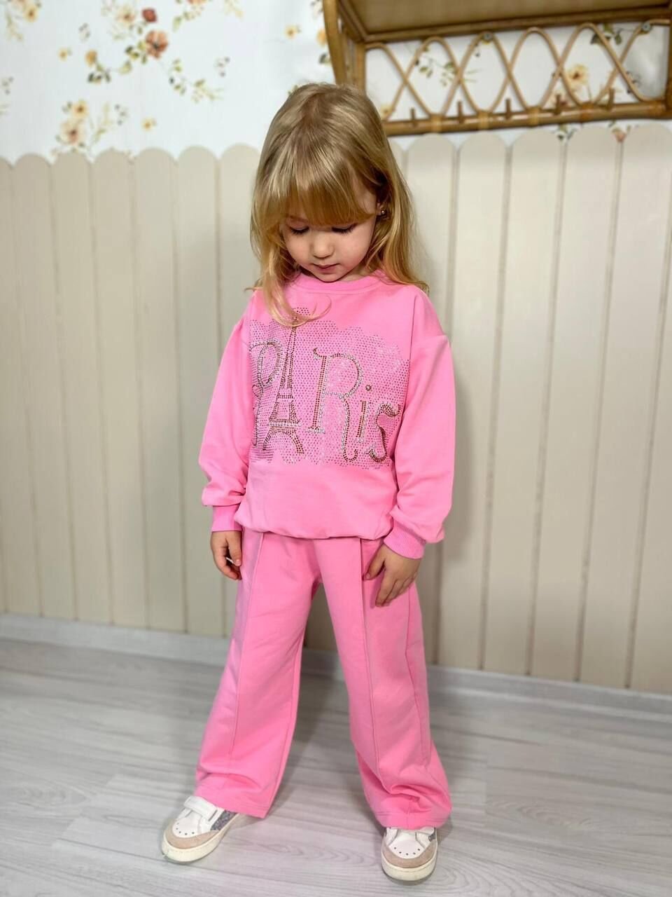 2 İplik Taşlı Çiçek Paris Takım