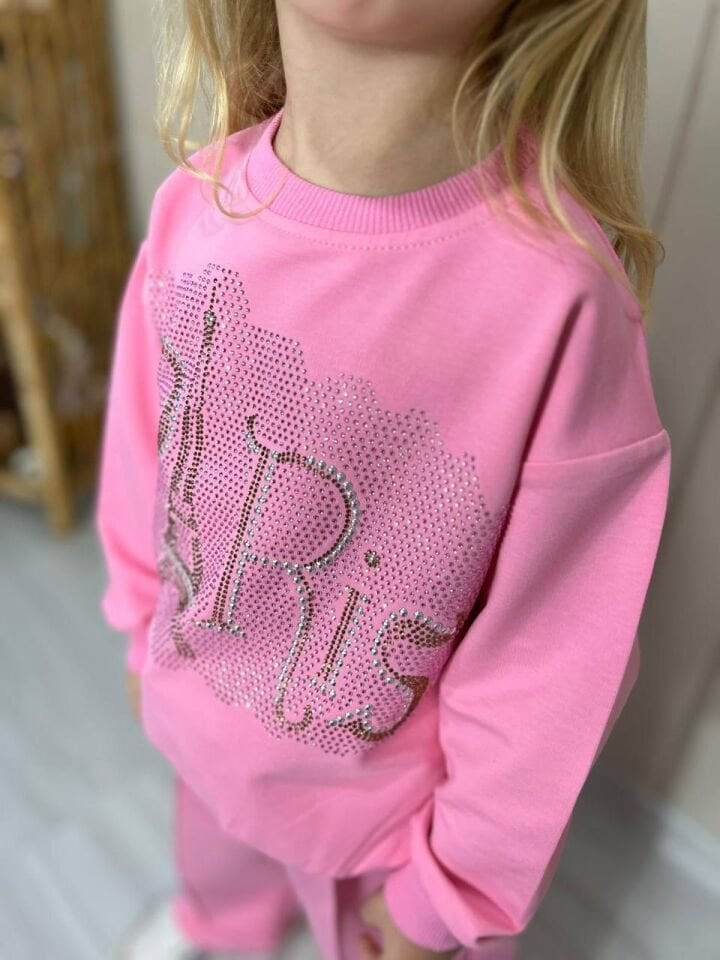 2 İplik Taşlı Çiçek Paris Takım