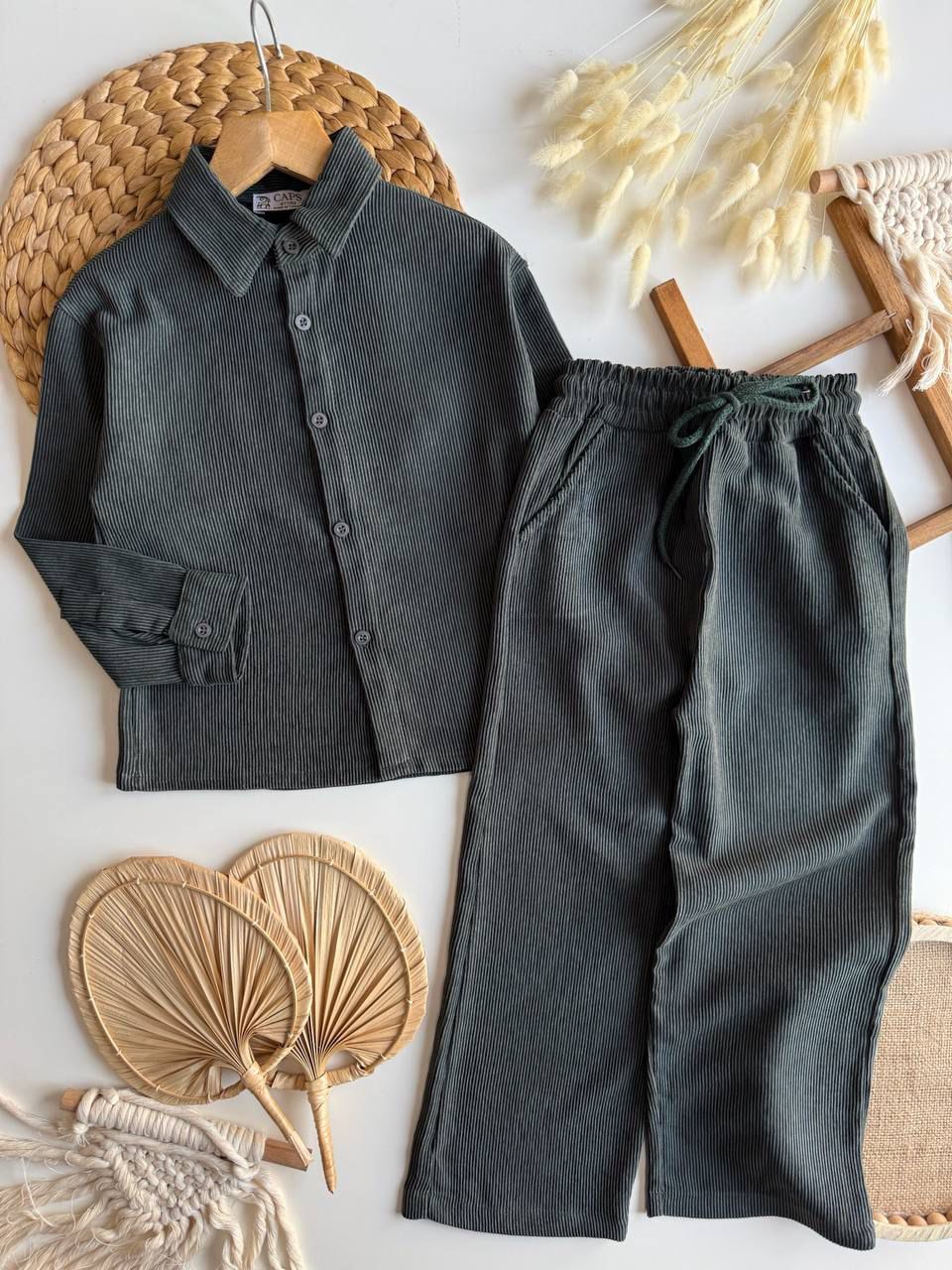 Kadife Fitilli Takım