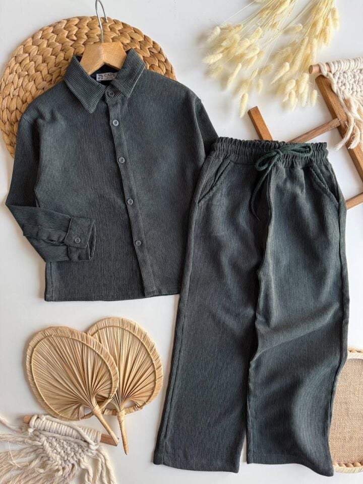 Kadife Fitilli Takım