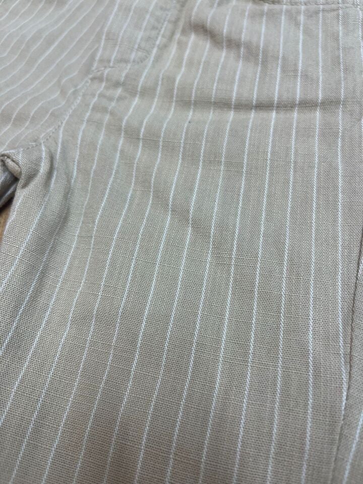 Çizgili Pantolon(Bej Rengi Çizgili)