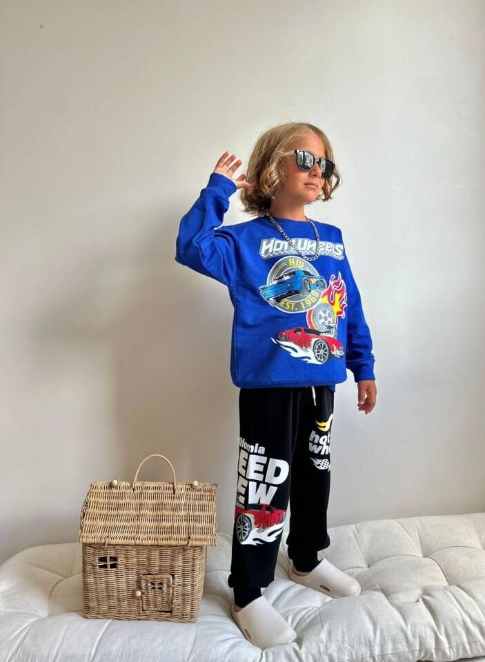 2 İp Hot Wheels Takım(Mavi)