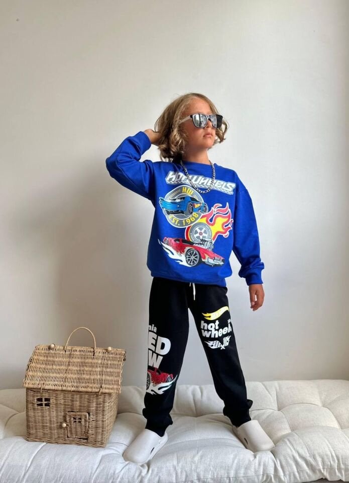 2 İp Hot Wheels Takım(Mavi)