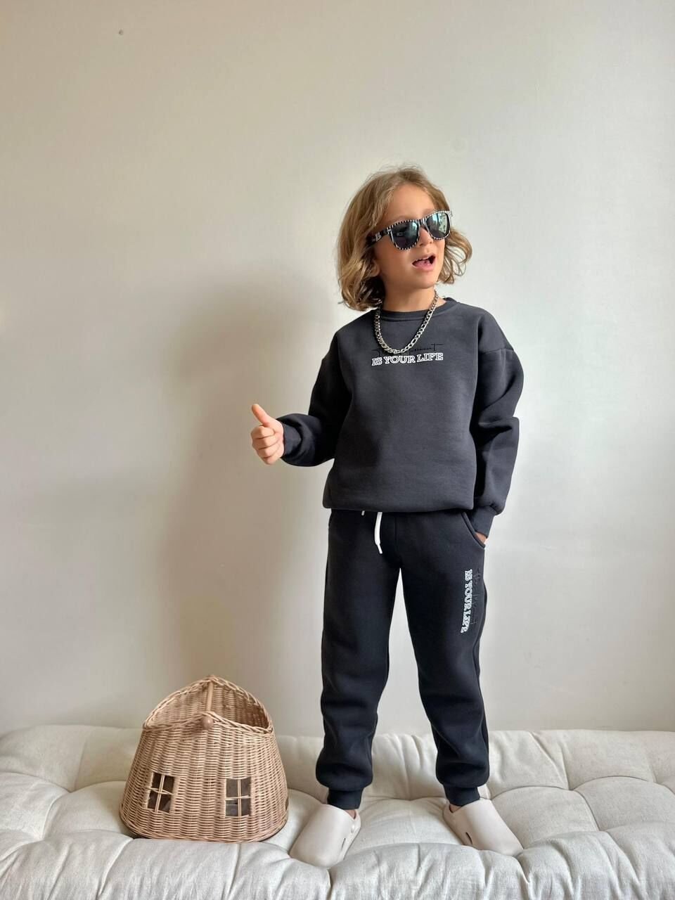 3 ip Şardonlu anrasit basic takım