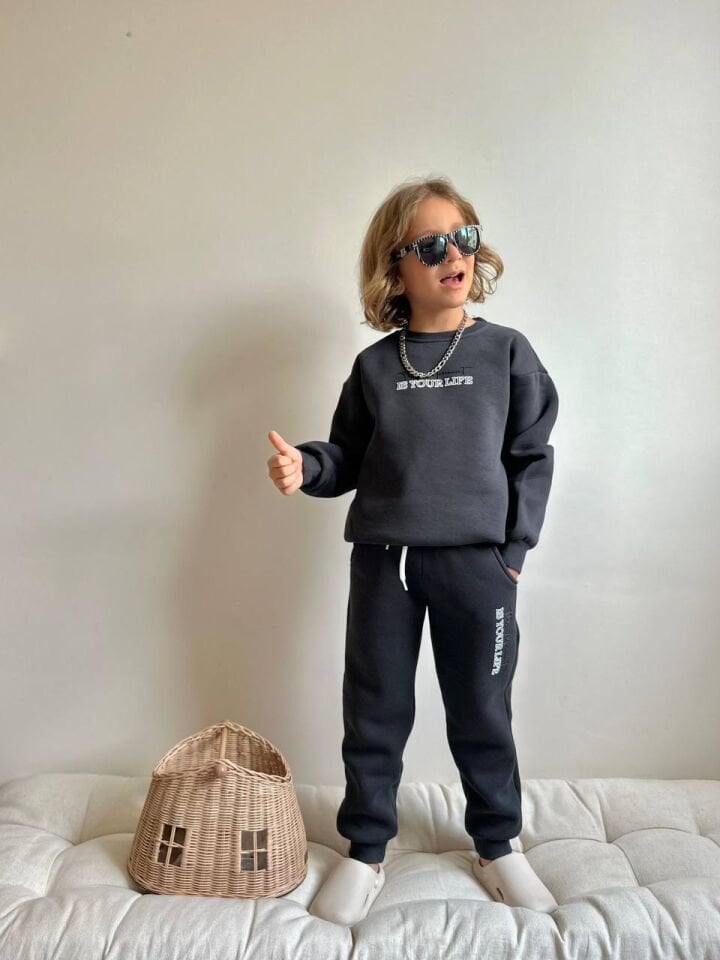 3 ip Şardonlu anrasit basic takım