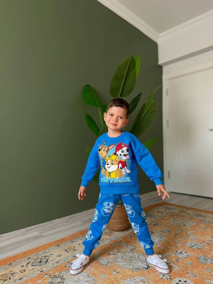 3 İplik Şardonlu Paw Patrol  Takım