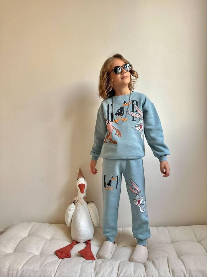 3 ip Şardonlu loney tunes takım