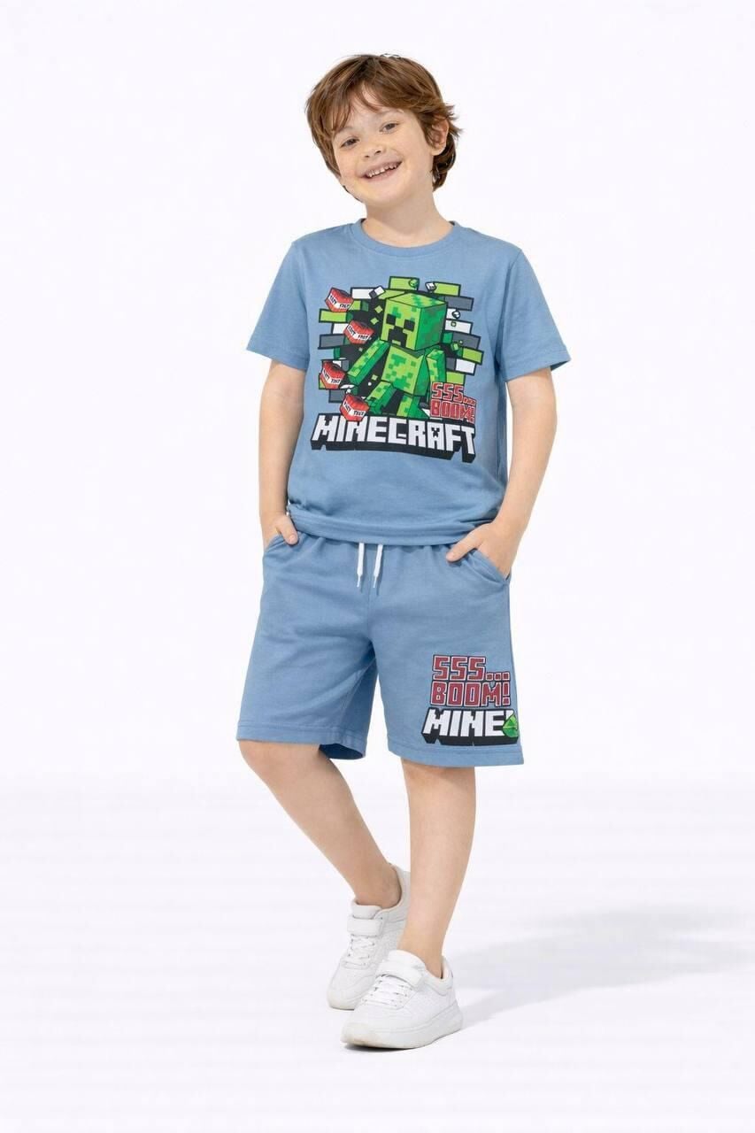 Minecraft Şortlu Takım