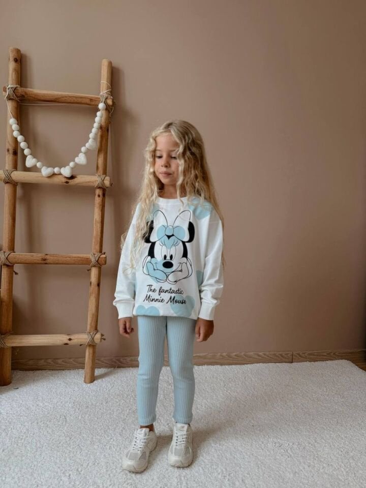 2 ip Mickey Mouse  (yeşil ) takım