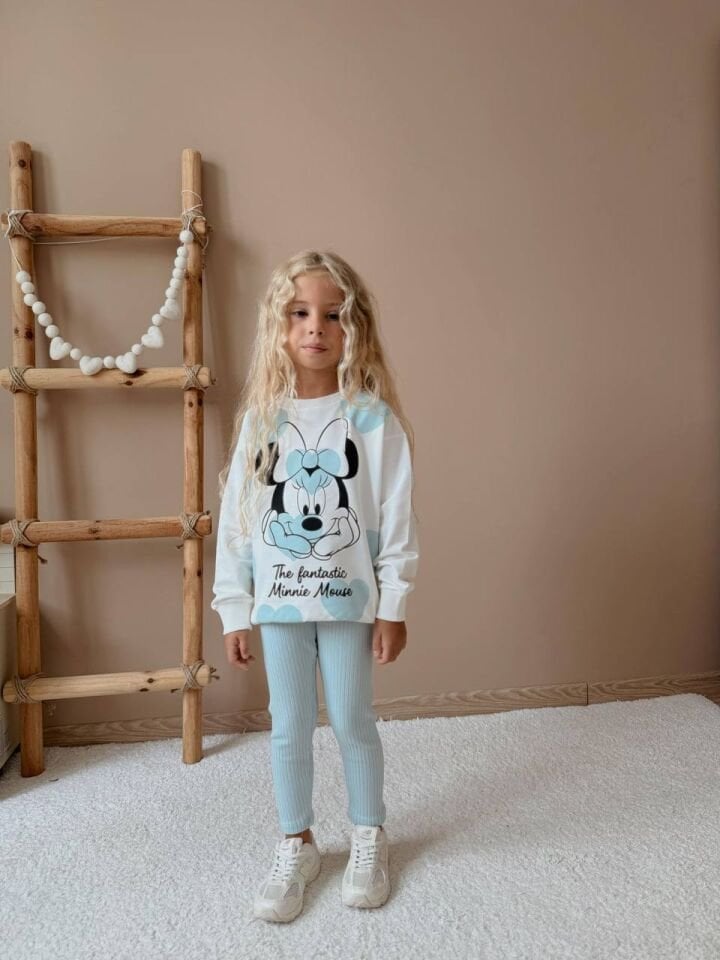 2 ip Mickey Mouse  (yeşil ) takım