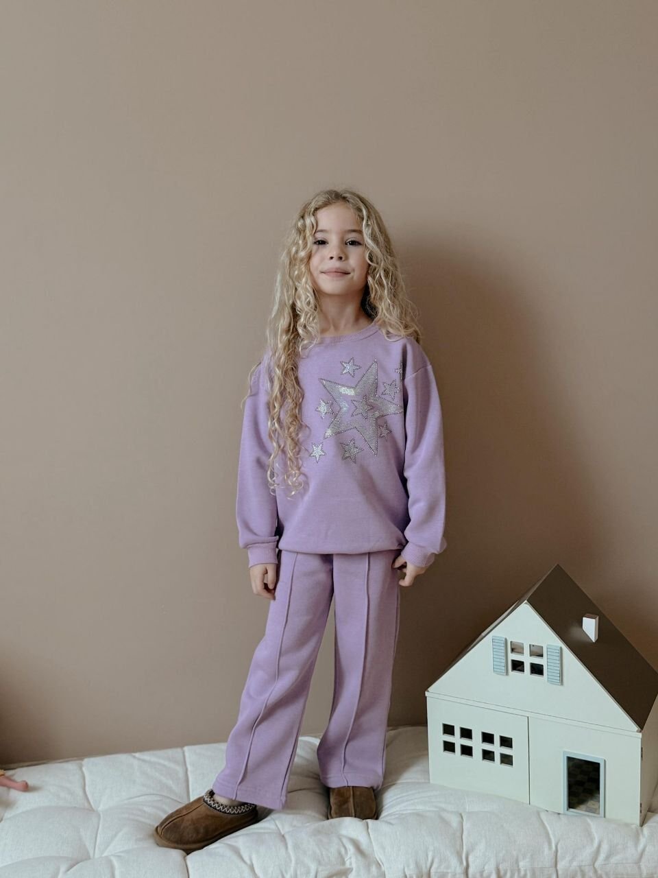 3 ip Şardonlu yıldızlı mor