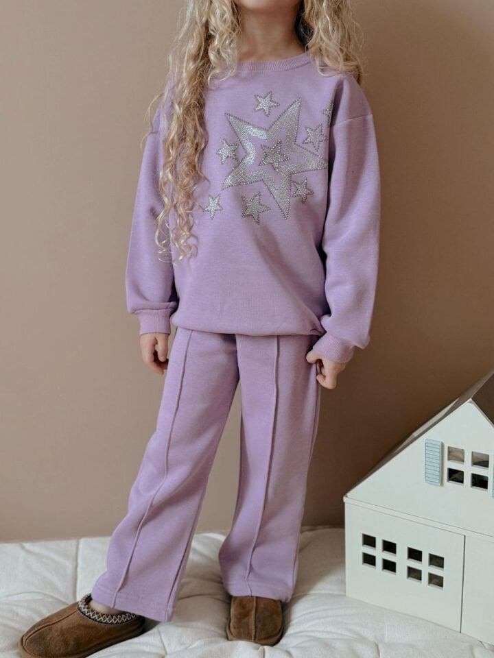 3 ip Şardonlu yıldızlı mor