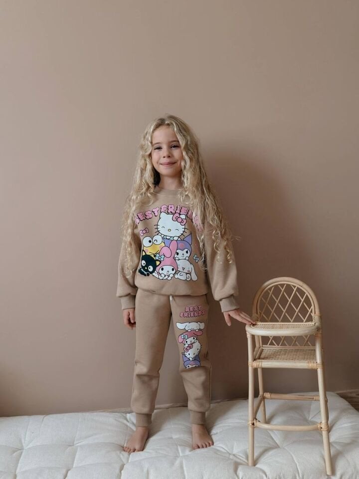 3 ip şardonlu hello kitty best friend takım