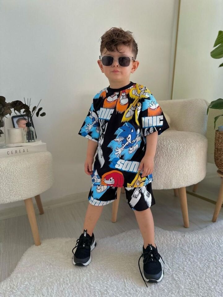 Sonic şortlu takım