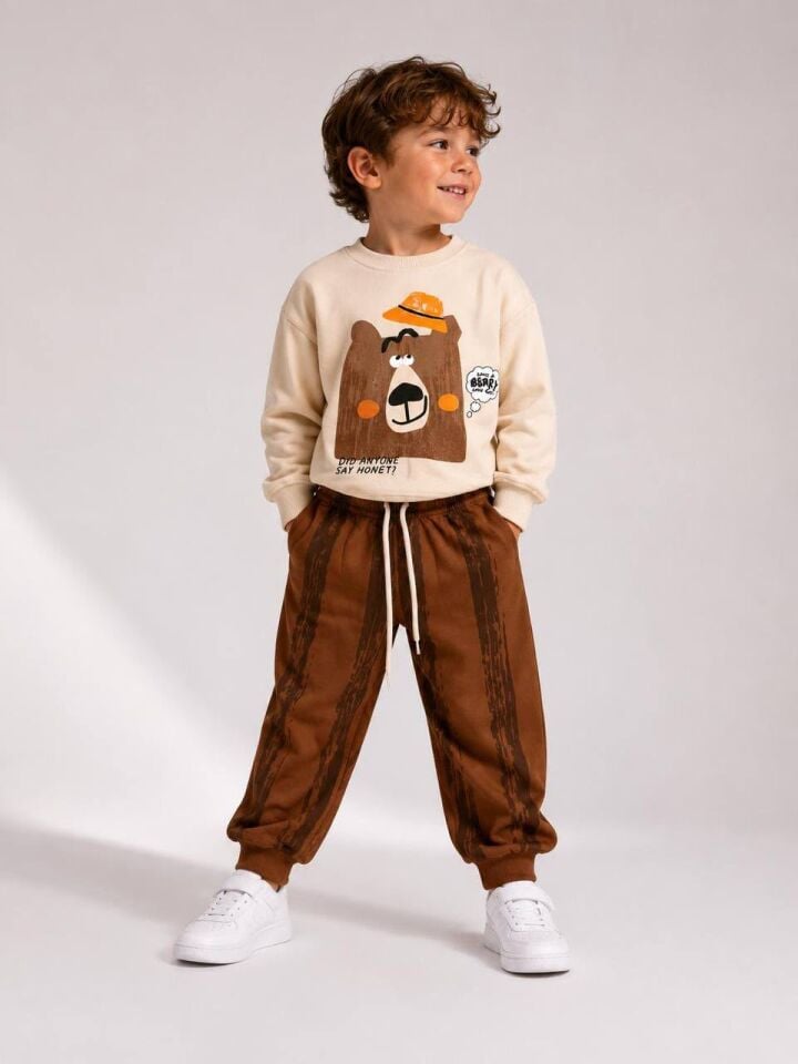2 İplik  Kumaş Bear Takım