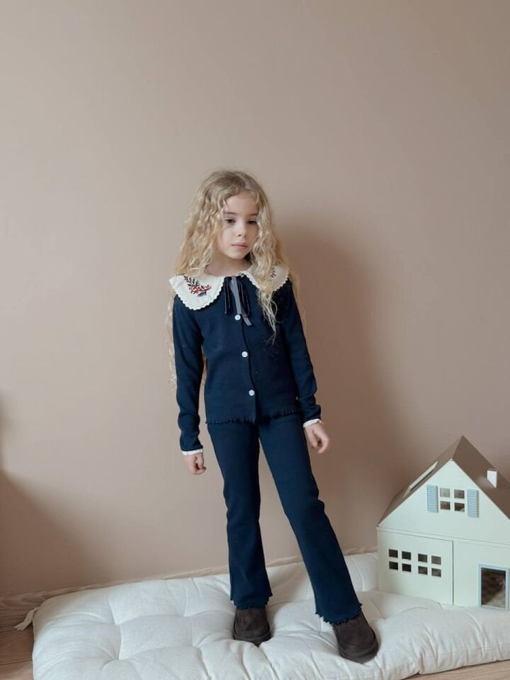 Fitilli lacivert takım