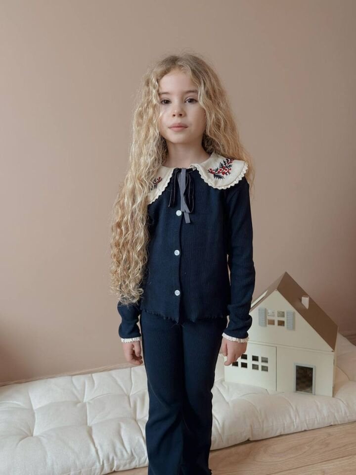 Fitilli lacivert takım