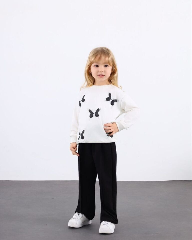 2 İplik Kelebek Desenli Takım