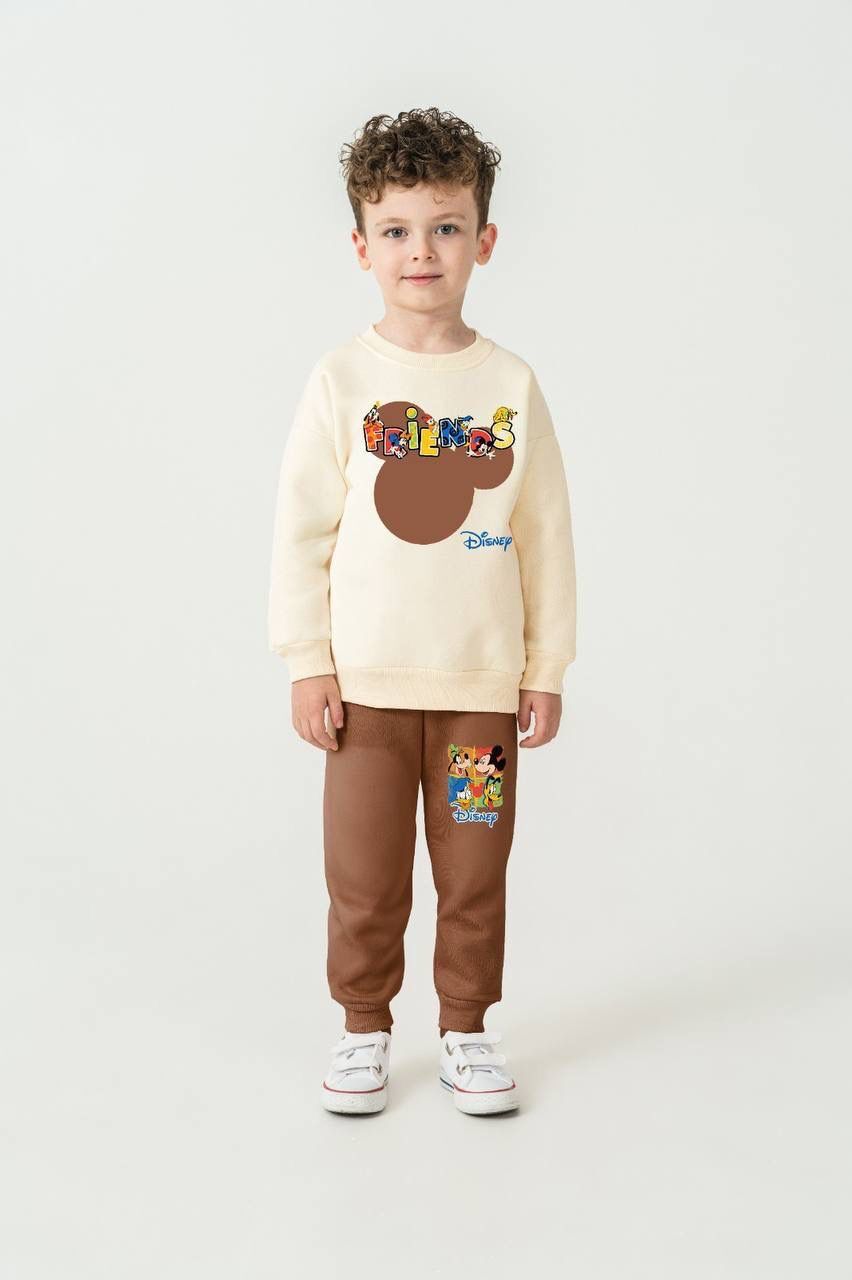 3 İplik Şardonlu Mickey Mouse Takım