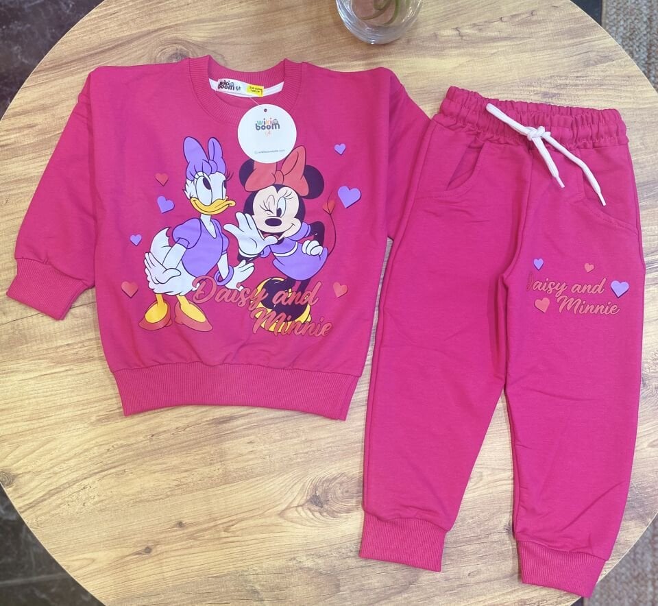2 ip Minnie mouse koyu pembe takım