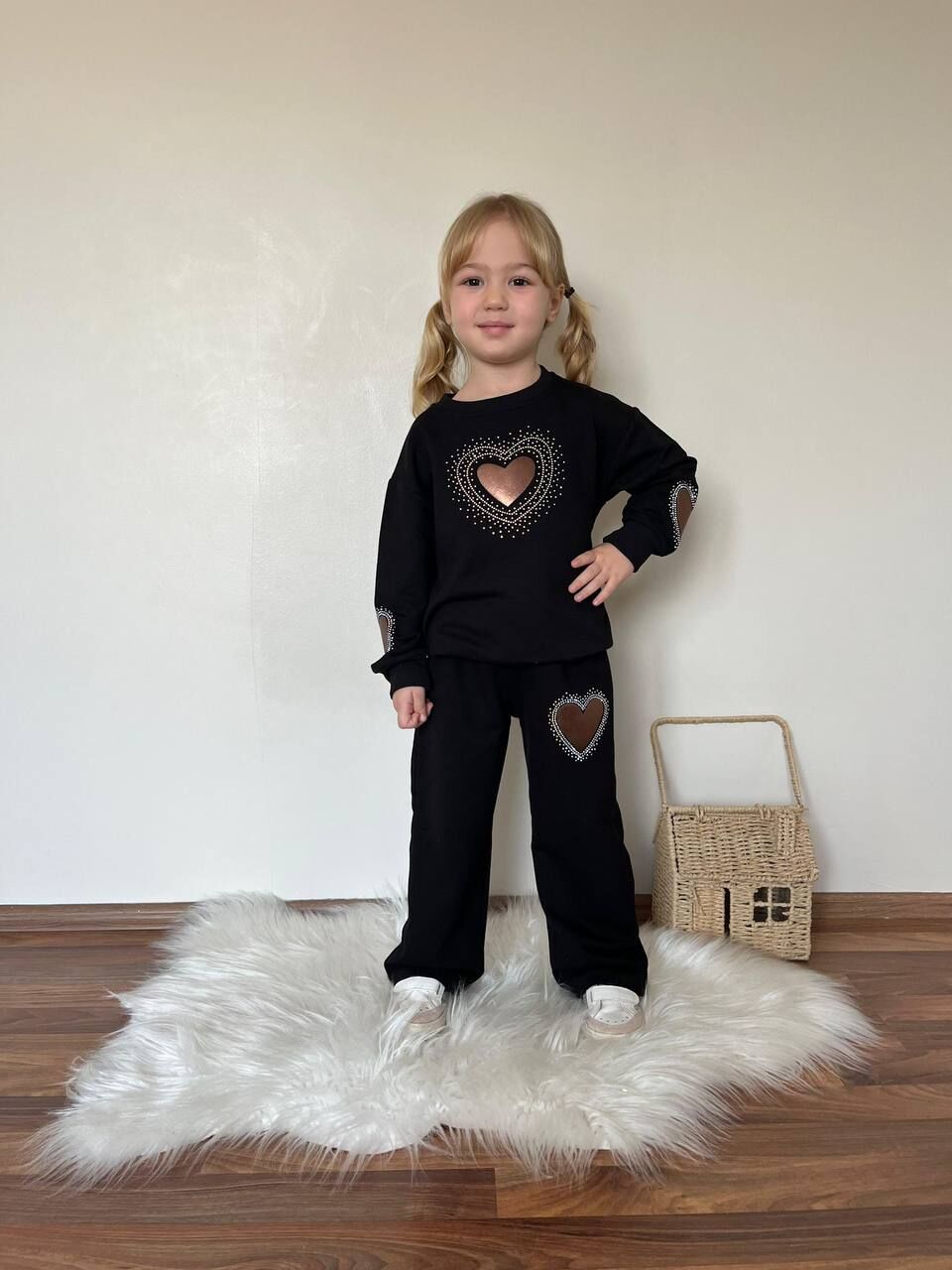 2 ip kalpli takım siyah