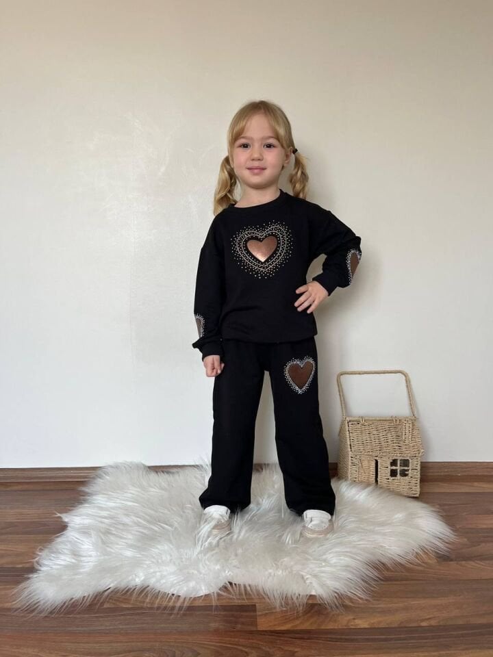 2 ip kalpli takım siyah