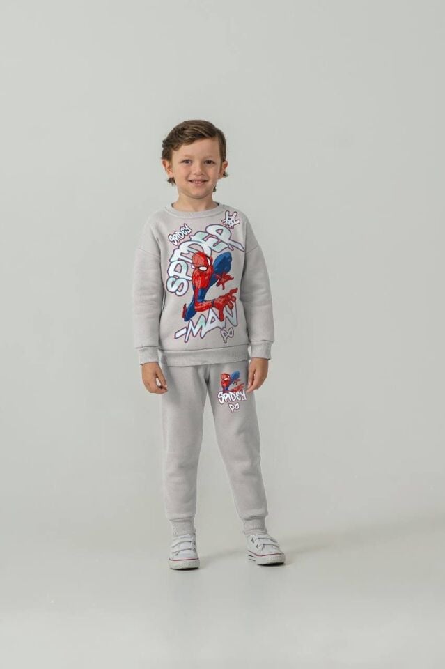 3 İplik Şardonlu Spiderman Takım